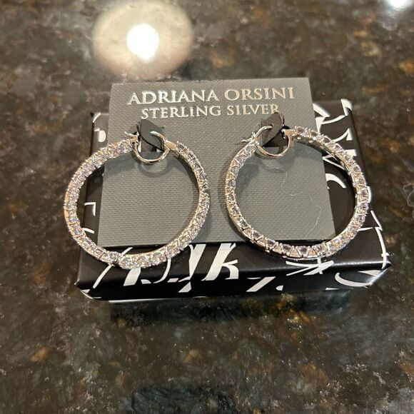 Women’s Adriana, Orsini sterling silver hoop earrings - Picture 6 of 6